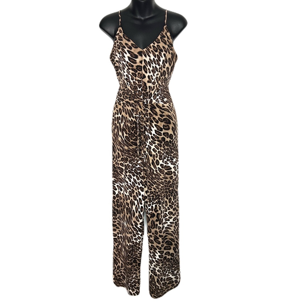 Enfocus Studio Animal Print spaghetti strap Jumpsuit